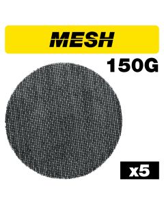 U*AB/150/150M - Mesh Random Orbital Sanding Disc 5pc 150mm 150 grit