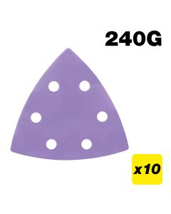 U*AB/OSC/240A - Aluminium Oxide Delta Sanding Sheet 240 Grit 93mm 10pc
