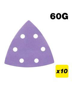 U*AB/OSC/60Z - Zirconium Delta Sanding Sheet 10 pc 93mm 60 grit