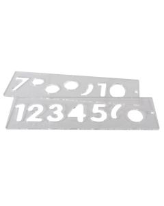 U*TEMP/NUC/57 - Template Set Number 57mm uppercase